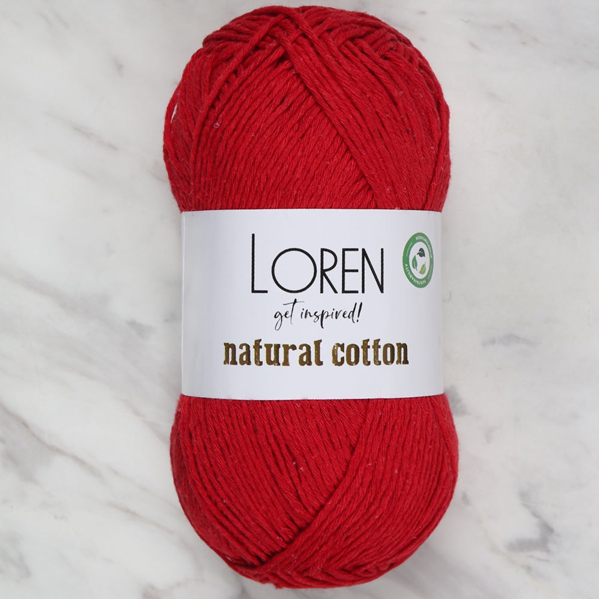 Loren Natural Cotton Yarn, Cherry Red – R099