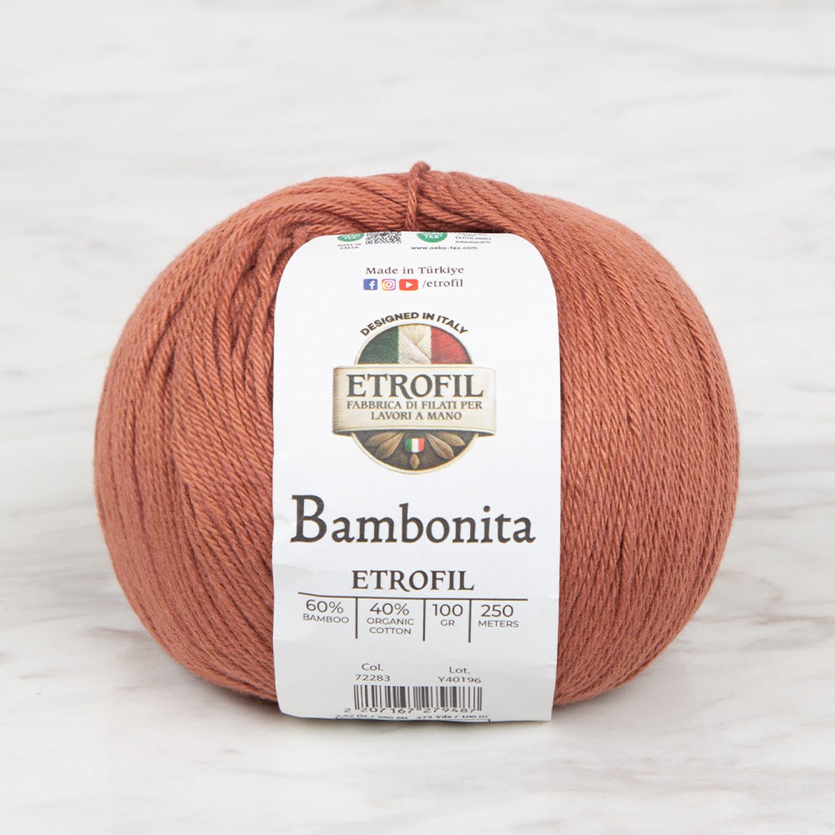 Etrofil Bambonita Hand Knitting Yarn ,Cinnamon 72283