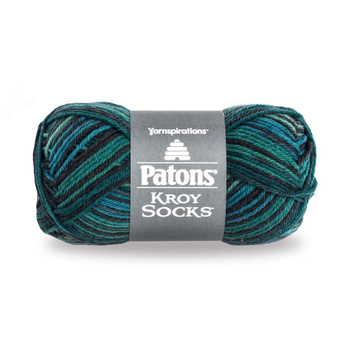 Patons Kroy Socks Yarn – Turquoise Stripes
