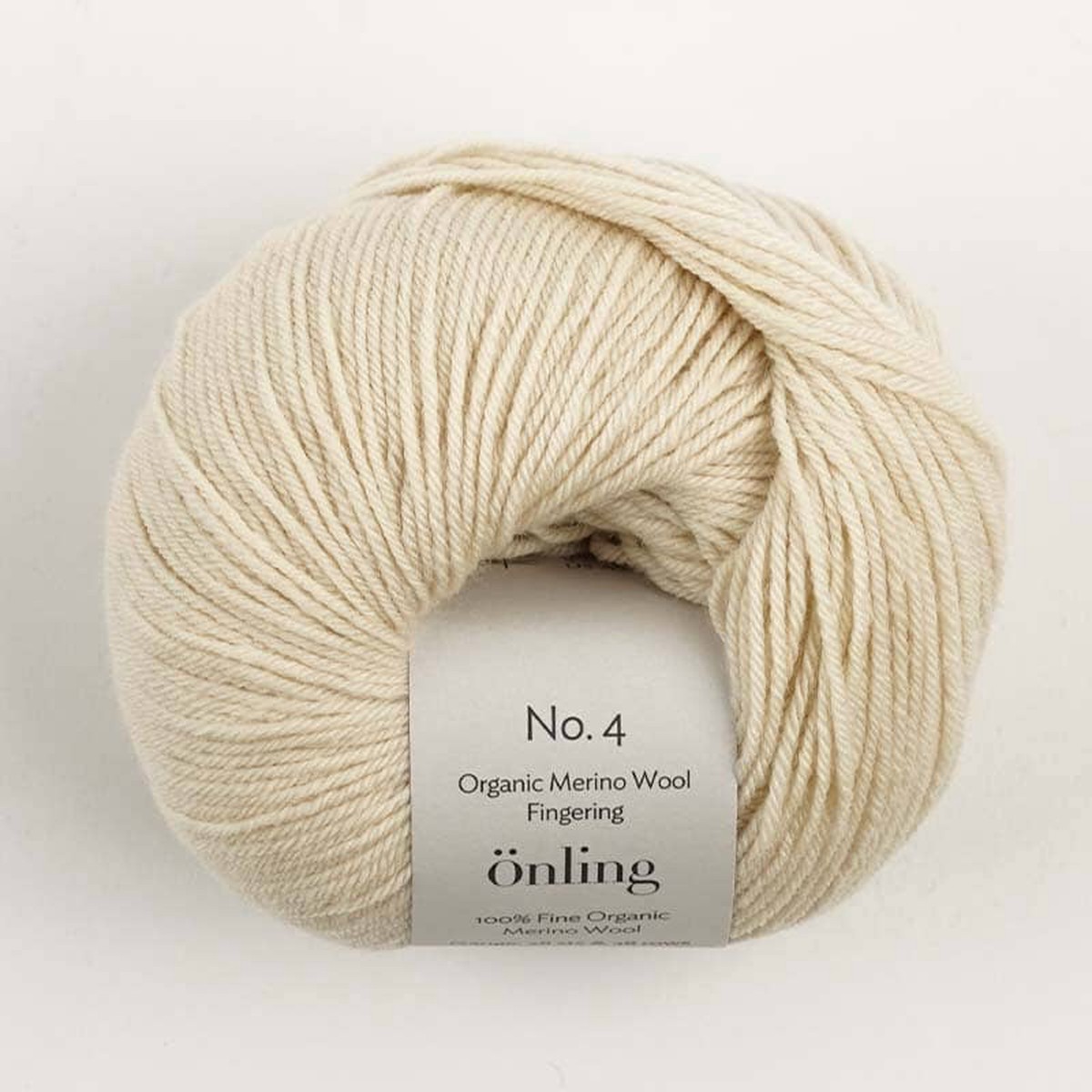 nling No 4: 100% fine organic merino wool – Warm light beige (016)