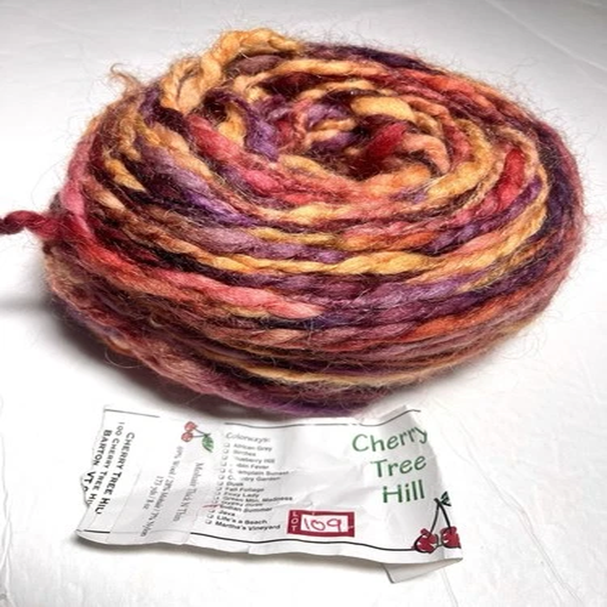 CHERRY TREE HILL YARN – MOHAIR THICK & THIN. 1pk. INDIAN SUMMER. Combine Ship
